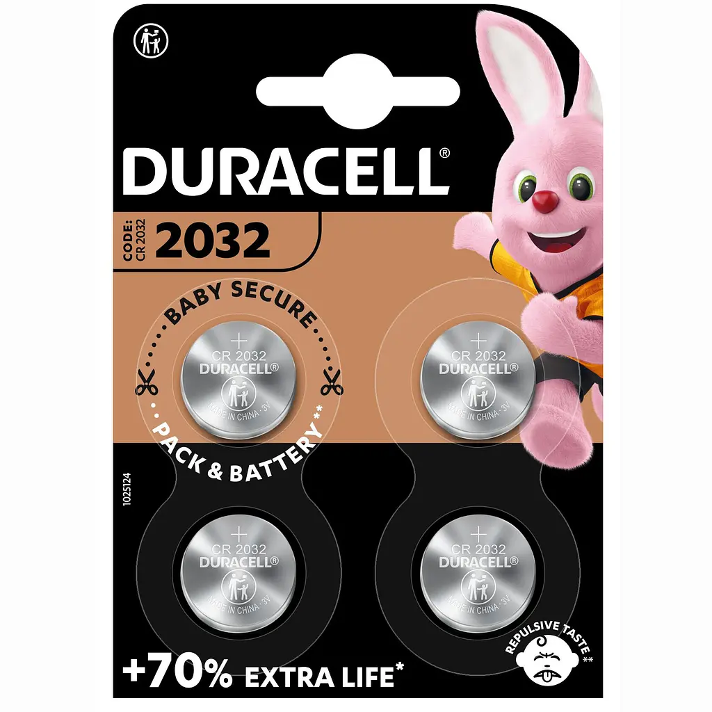 Батарейки Duracell літієві 3V DL/CR2032, 4 шт. (5004967) - фото 2