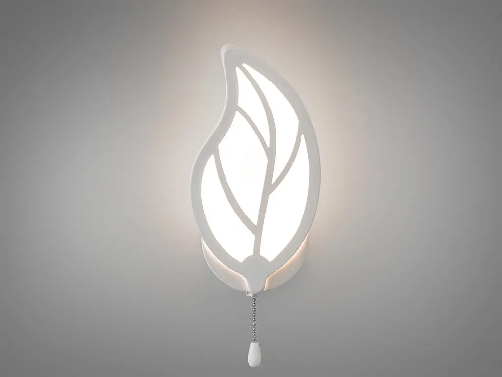 Бра настенное LED Diasha 8028/1WH 15W белое акрил металл IP20 высота 24 см 825 лм - фото 2
