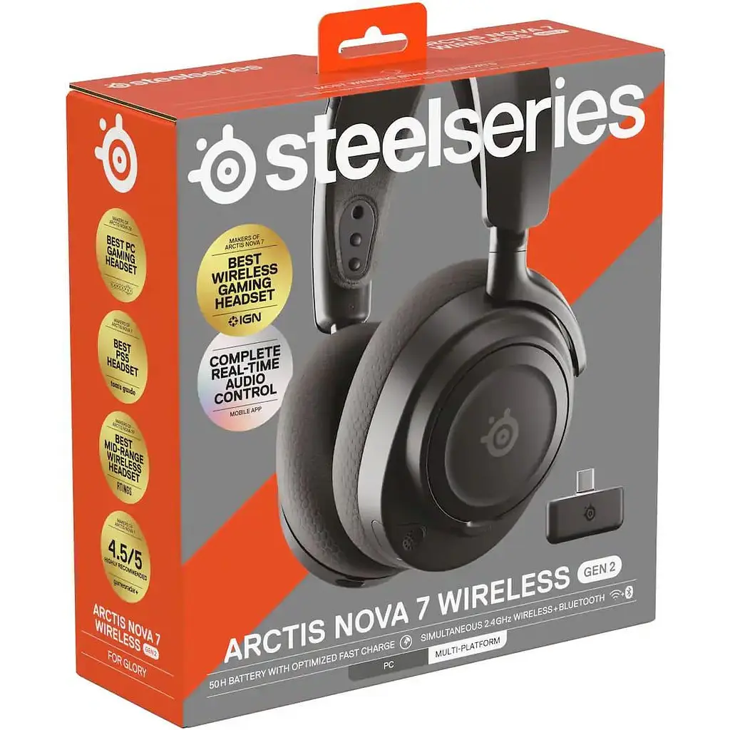 Ігрова гарнітура SteelSeries Arctis Nova 7 Gen 2 Wireless Black (61730) - фото 12