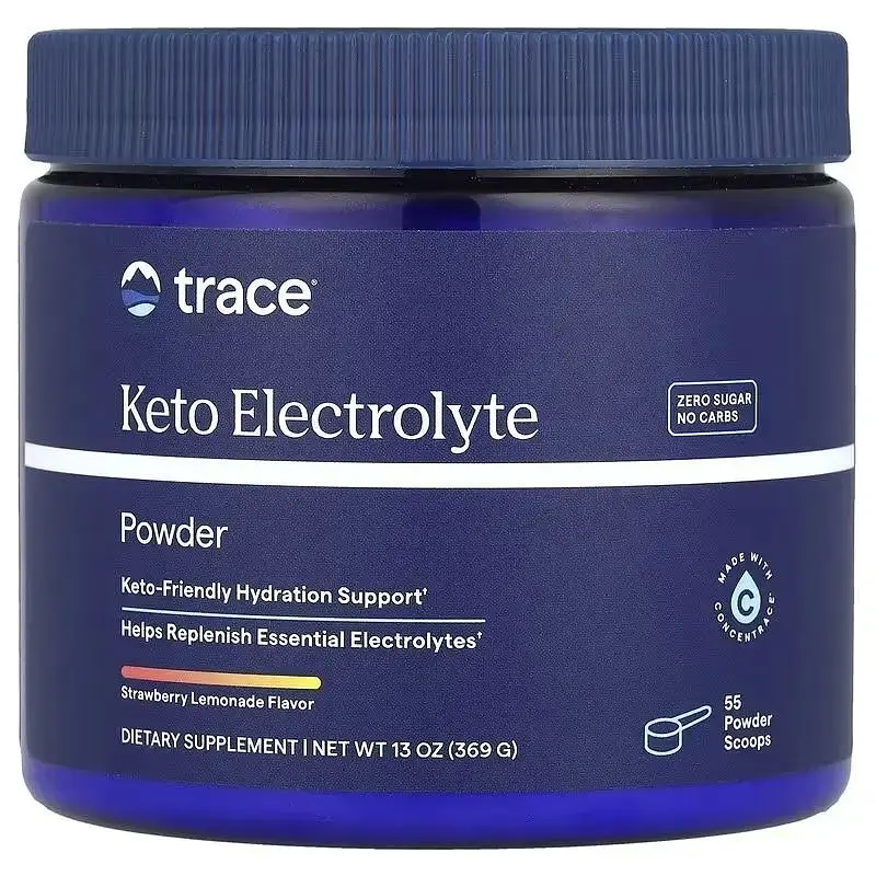 Електроліти-Кето Trace Keto Electrolyte Powder смак полуничного лимонаду 369 г