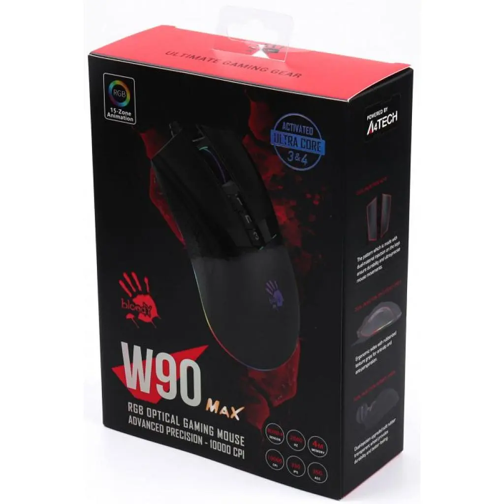 Мишка A4Tech Bloody W90 Max Stone black - фото 8