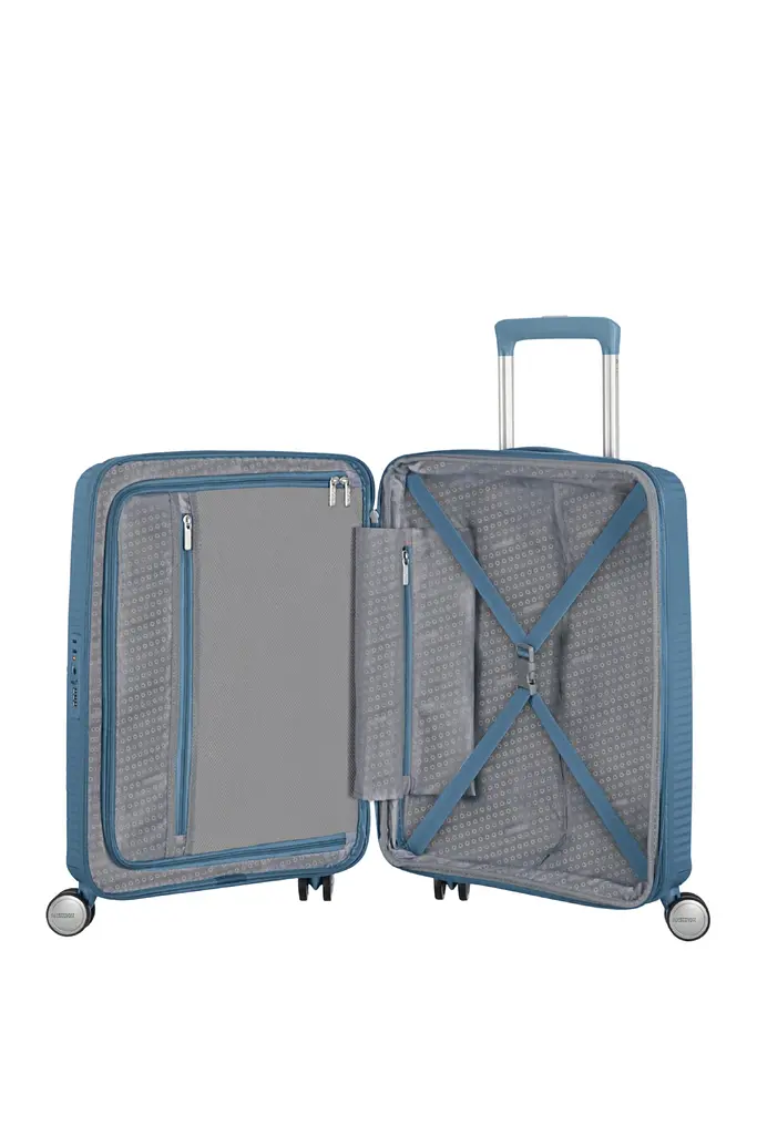 Валіза 55 См American Tourister SOUNDBOX BLUE 55x40x20(23) 32G*51001 - фото 4