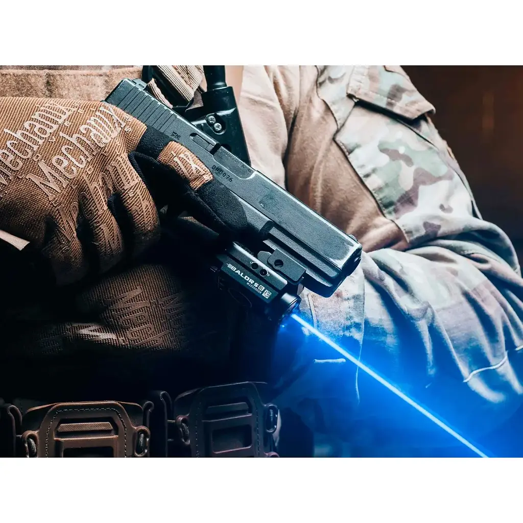 Ліхтар з ЛЦВ Olight Baldr S Blue Laser Black - фото 7