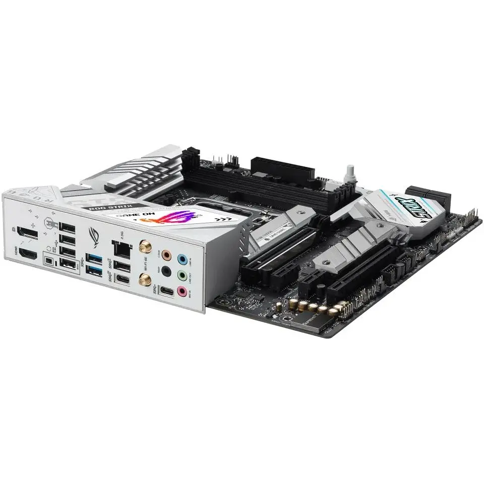 Материнська плата Asus Rog Strix LGA1700, B760-G Gaming WIFI, B760, 4xDDR5, Int.Video(CPU), 4xSATA3, 2xM.2, 1xPCI-E 16x 5.0, 1xPCI-E 16 4.0, S1220A, Intel 2.5Gb, WiFi 6, Bluetooth 5.3, 7xUSB3.2/6xUSB2.0, HDMI/DP, ATX - фото 5