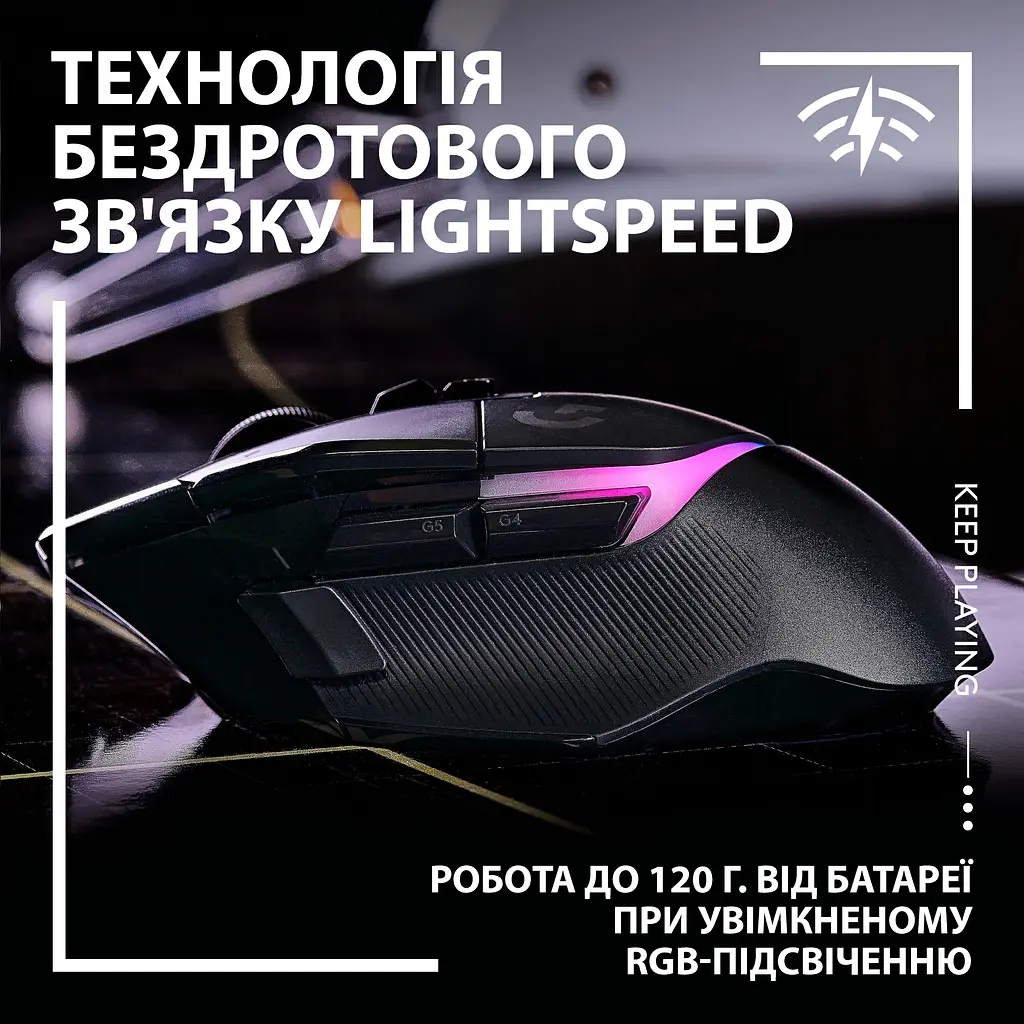 Миша комп'ютерна Logitech G502 X PLUS Black (910-006162) - фото 3