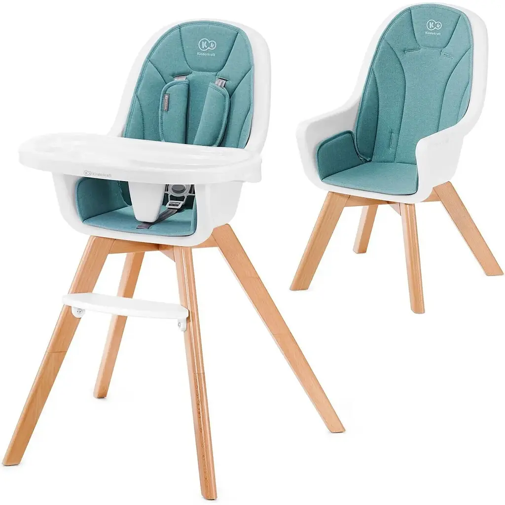 Стільчик для годування Kinderkraft Tixi Turquoise блакитний (00-00158724) - фото 8