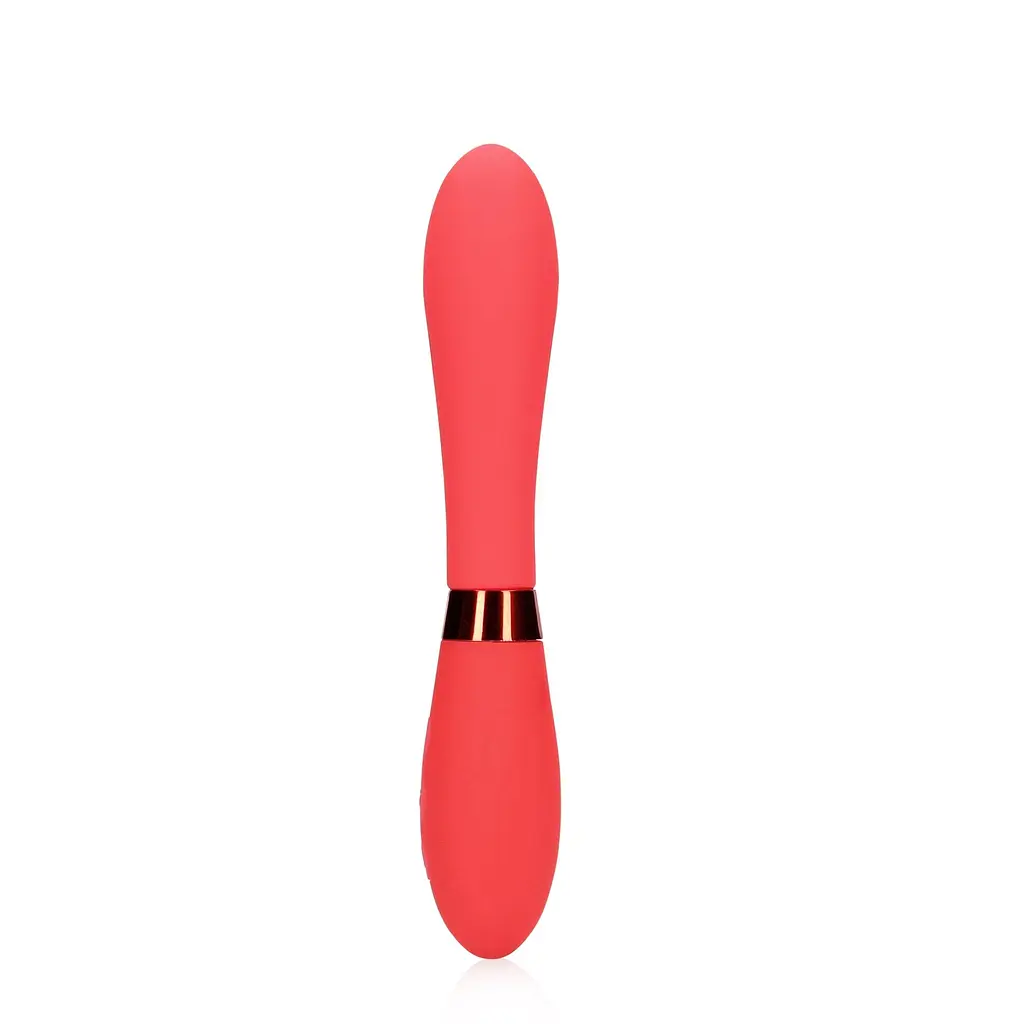 Вібратор Loveline Smooth Silicone G-Spot 20.5 см червоний - фото 2