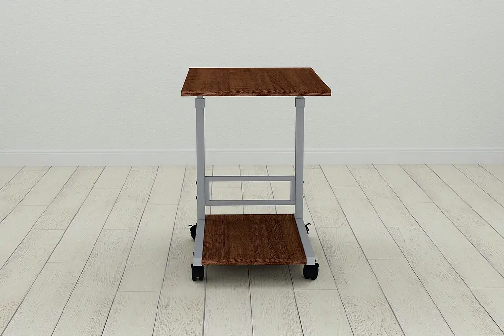 Стол приставной Ferrum-decor Френа 62x40x60 металл Серый ДСП Венге 16мм (FRD-105400) - фото 5