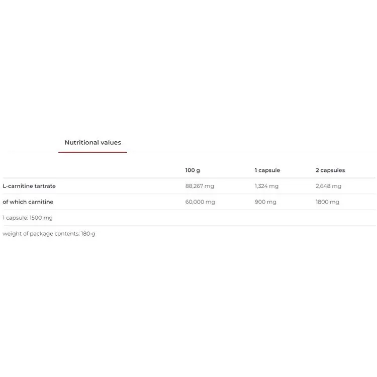 Л-карнитин Nutrend Carnitine Compressed 1324 мг 120 капсул - фото 3