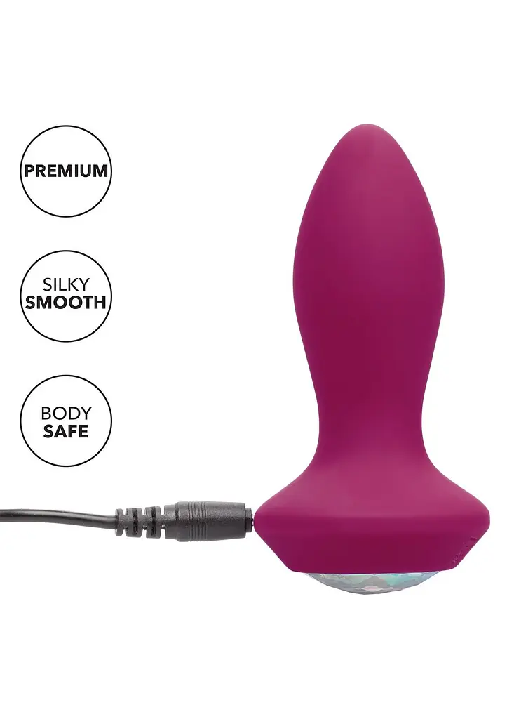 Анальна пробка Calexotics Petite Crystal Probe, 9.5 см (фіолетовий) - фото 2