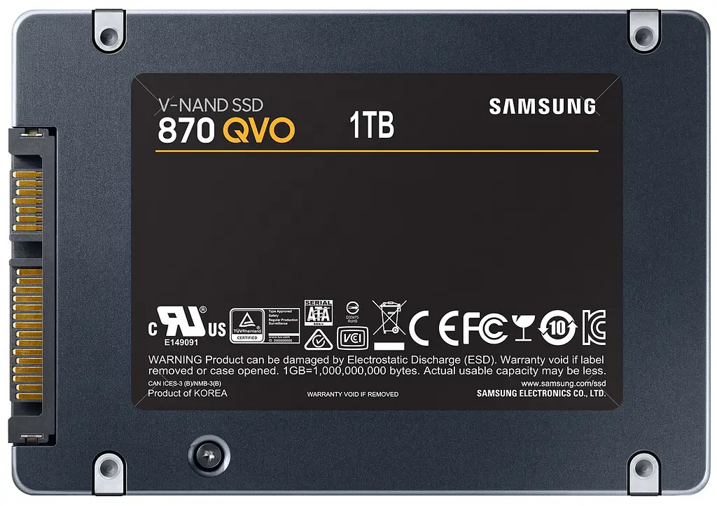 SSD накопитель Samsung 870 QVO 1 TB [MZ-77Q1T0BW] [82994] - фото 2