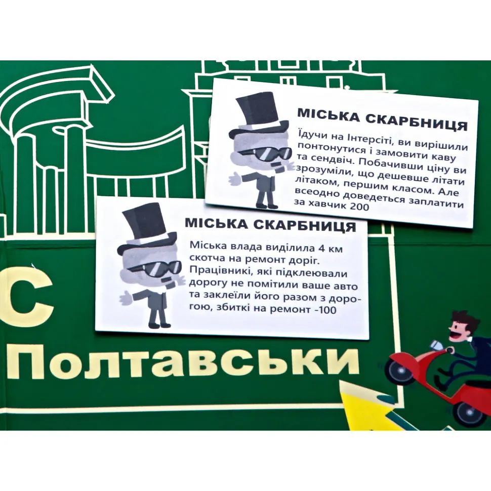 Настільна гра FlixPlay Монополія Бізнес по-Полтавськи картки-стікери (PLR-0030) - фото 5