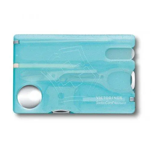 Ніж Victorinox Swisscard Nailcare 82х54х4мм,12функ,блакит.прозор - фото 3