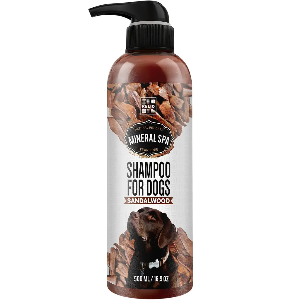 Шампунь для собак Reliq Mineral Spa Sandalwood Shampoo з олією сандалу 500 мл S500-SND