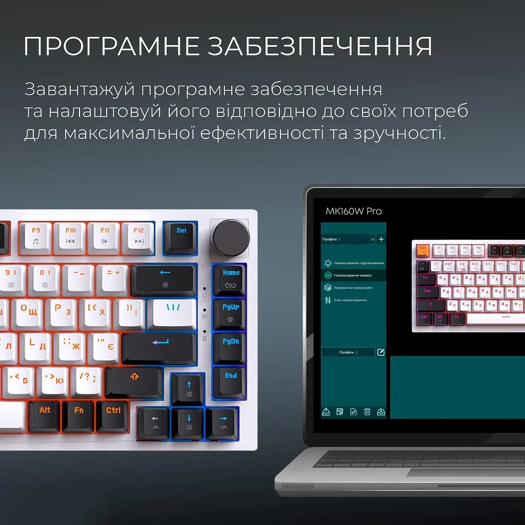 Клавиатура GamePro Asgard Valhalla MK160W Pro White [142214] - фото 8