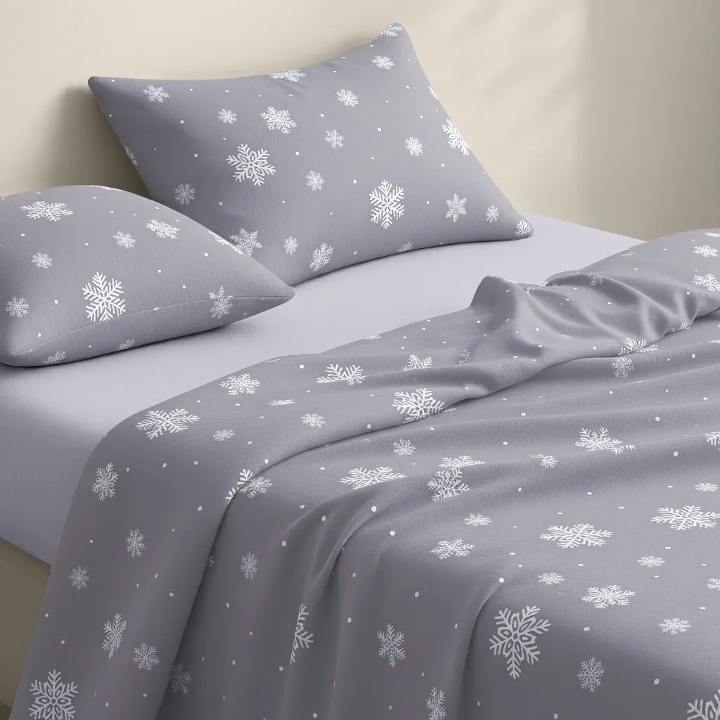 Наволочка фланель 70х70 SNOWFLAKES FROST COSAS (4822052474204) - фото 2