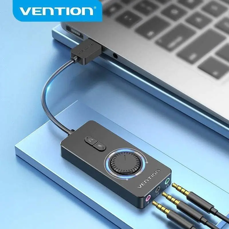 Звукова карта Vention Audio USB 3х3.5mm jack 0.15m Volume Control (CDRBB) [143126] - фото 3