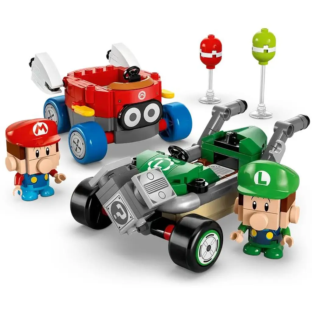 Конструктор LEGO Super Mario Mario Kart Baby Mario vs. Baby Luigi 321 деталь (72034) - фото 9