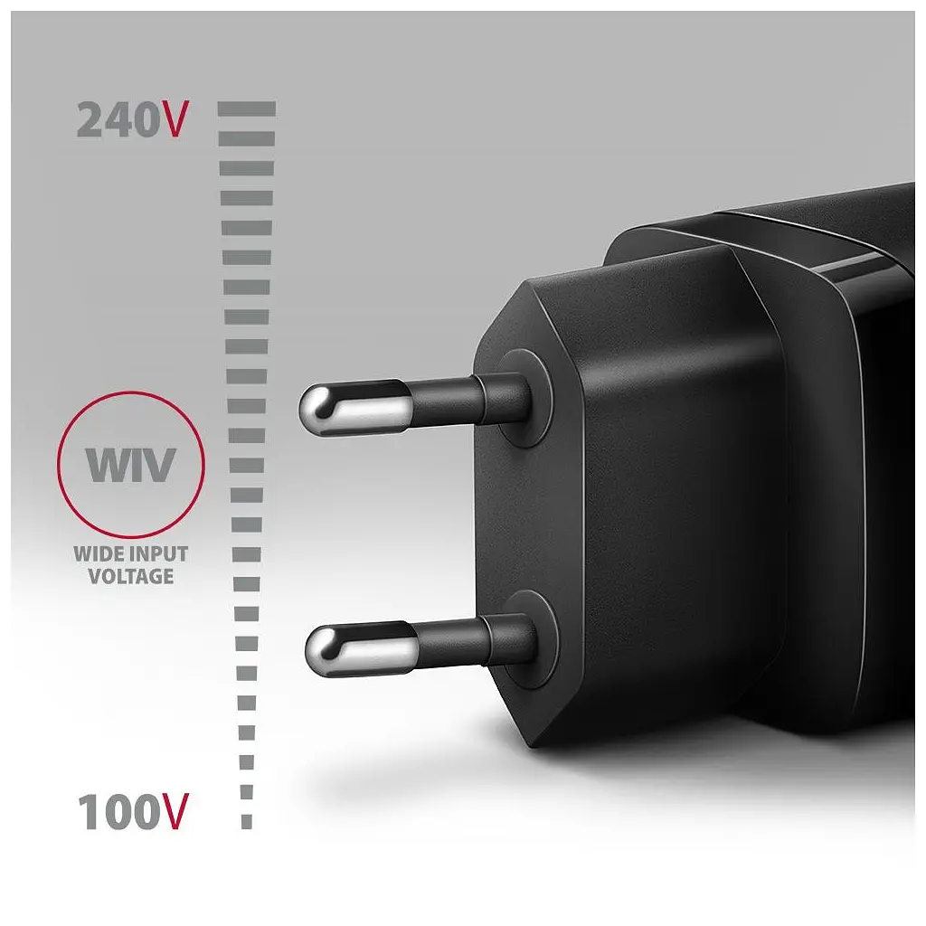 Зарядний пристрій AXAGON 1xUSB QC3.0 + 1xUSB-C PD20W black (ACU-PQ20) - фото 5