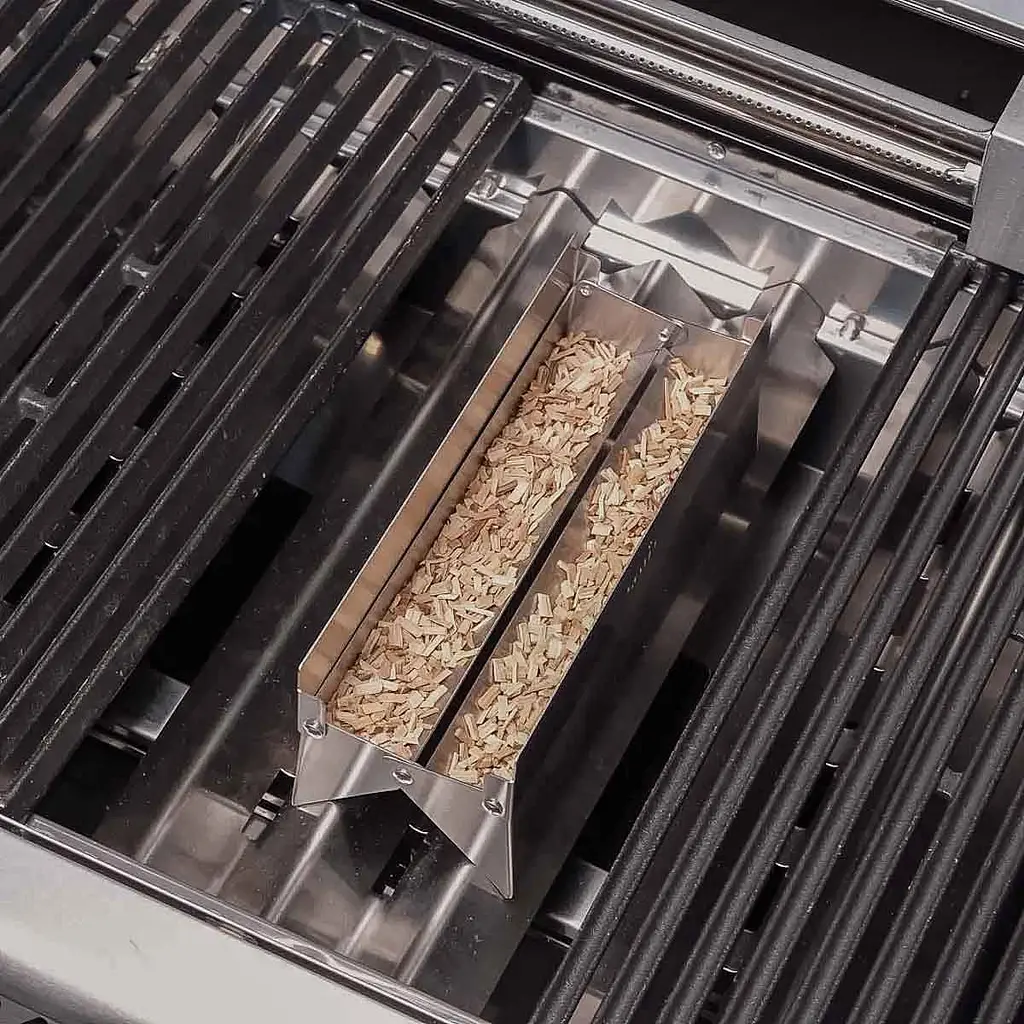 Коробочка для копчення Santos для газових грилів 25х8.6х6.5 см (900525) - фото 6