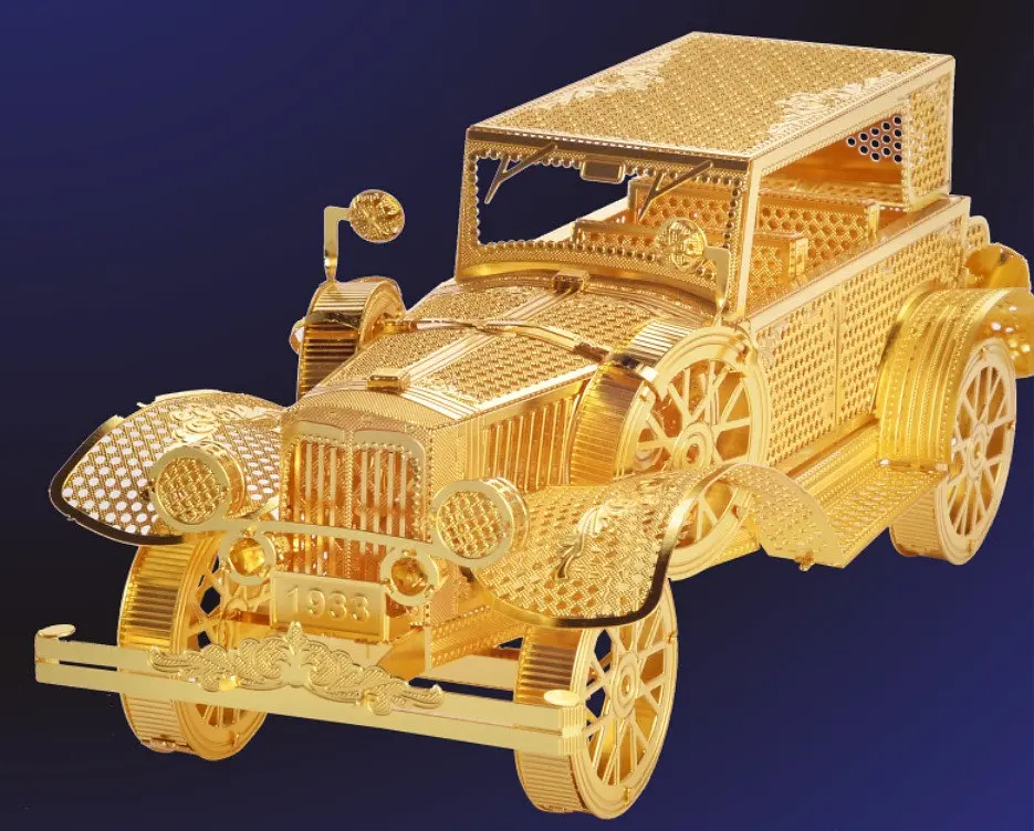 Колекційна модель PIECECOOL CLASSIC CAR, GOLD VERSION P042-G - фото 6