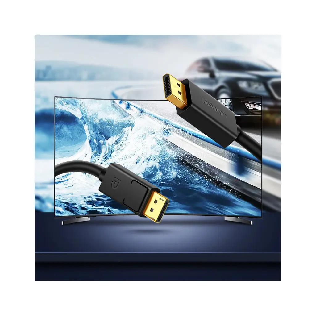 Кабель мультимедійний DisplayPort M to DisplayPort M 1.0m DP102 black Ugreen (10244) - фото 8