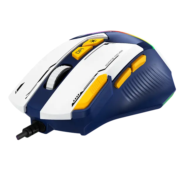 Миша GamePro GM300 RGB Blue-White (GM300BL) - фото 4