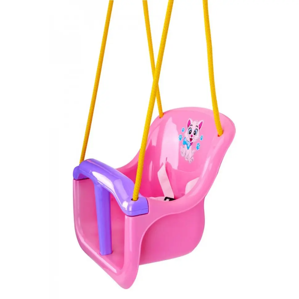 Дитяча гойдалка 8102TXK(Pink) пластик, до 20 кг, мотузка 2,5 м - фото 2