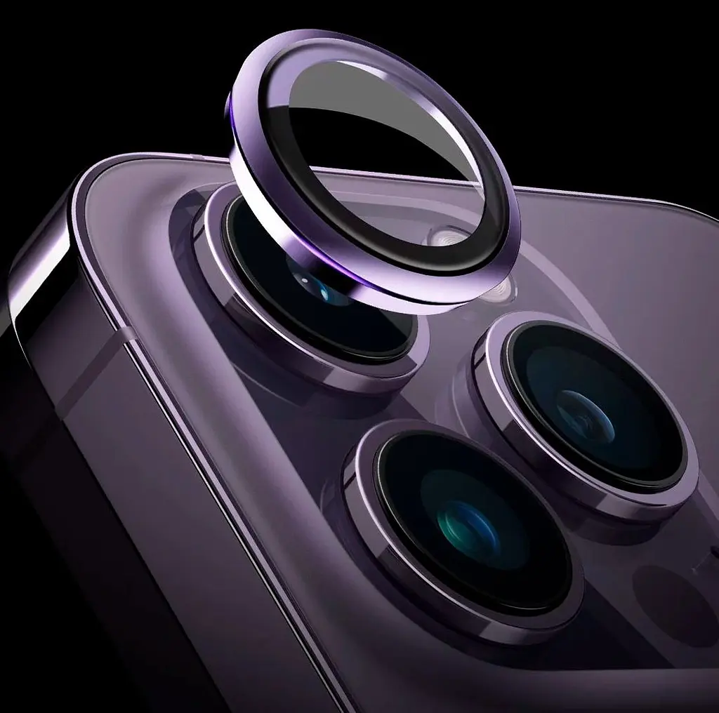 Захисне скло на камеру iLera для Apple iPhone 14 Pro/14 Pro Max Purple (iLFPPR02) [78653] - фото 5