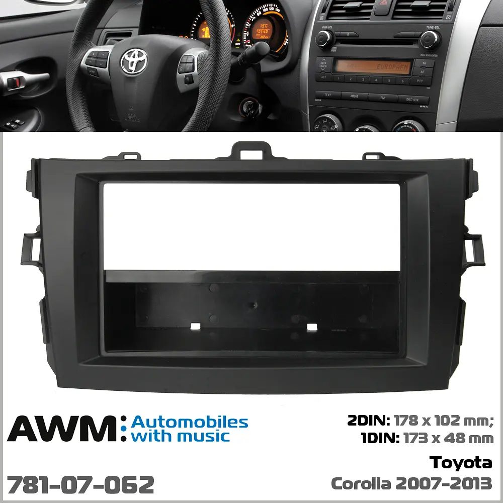 Переходная рамка Toyota Corolla AWM 781-07-062 - фото 8
