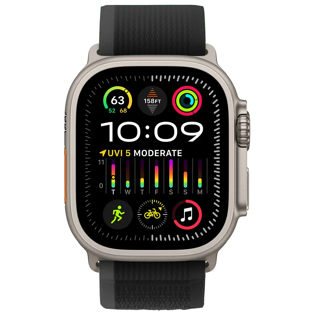 Ремінець нейлоновий для смарт-годинника Garmin 42,44,45,46,49 mm, Trail, чорний, тканинний ремінець з регулятором довжини, на липучці, сумісний зі смарт-годинниками Garmin, ArmorStandart (ARM74228) - фото 2