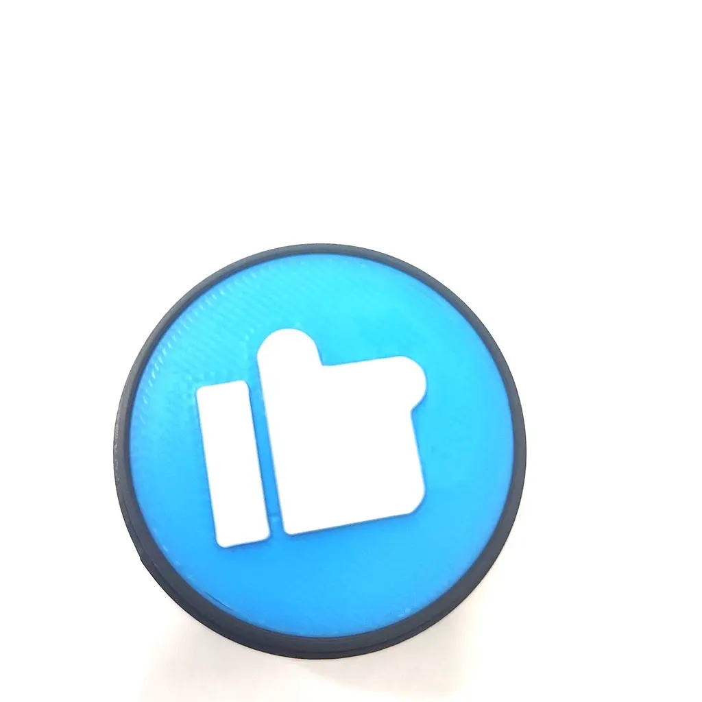 Антистрес-клікер «LIKE» Br., 4 см, 3D-друк