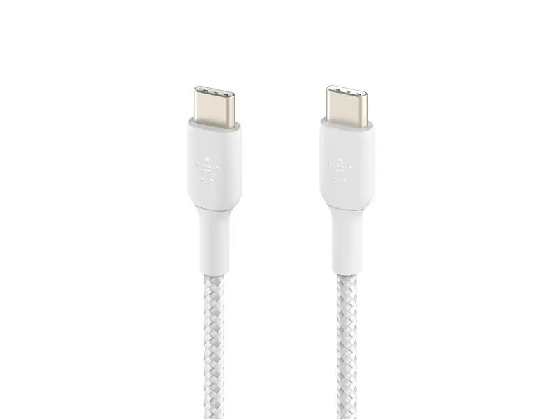 Кабель Belkin Braided USB-C to USB-C White 1m (CAB004BT1MWH) - фото 2