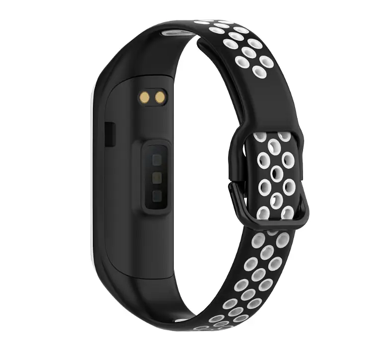 Спортивный ремешок Primo Perfor Sport для фитнес-браслета Samsung Galaxy Fit 2 (SM-R220) Black White - фото 3