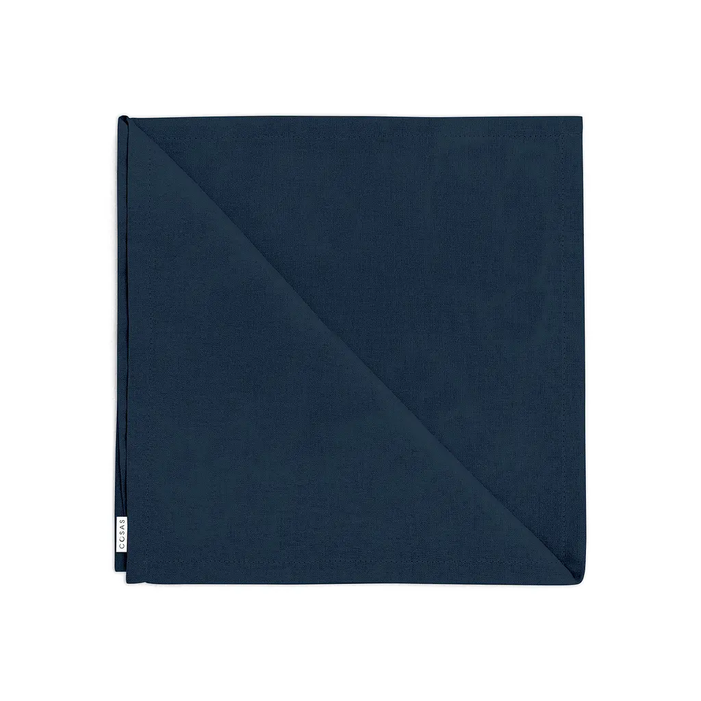 Набір із 4-х серветок 30х30 MINT FEATHER & DARK BLUE SATIN COSAS (4822052067321) - фото 3