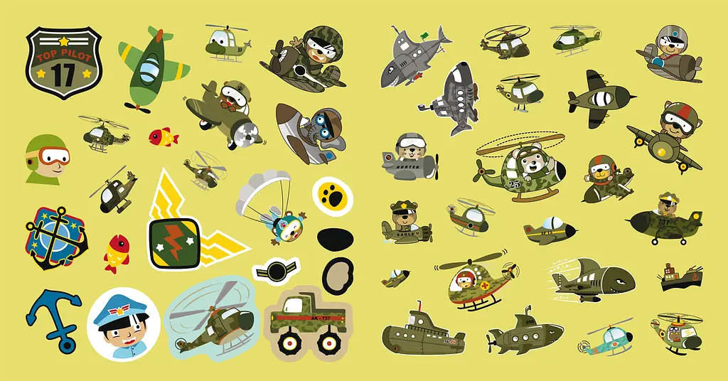 Розмальовка Кристал Бук Військова техніка, з алікаціями та завданнями, 40 наліпок, 16 сторінок (F00026157) - фото 4