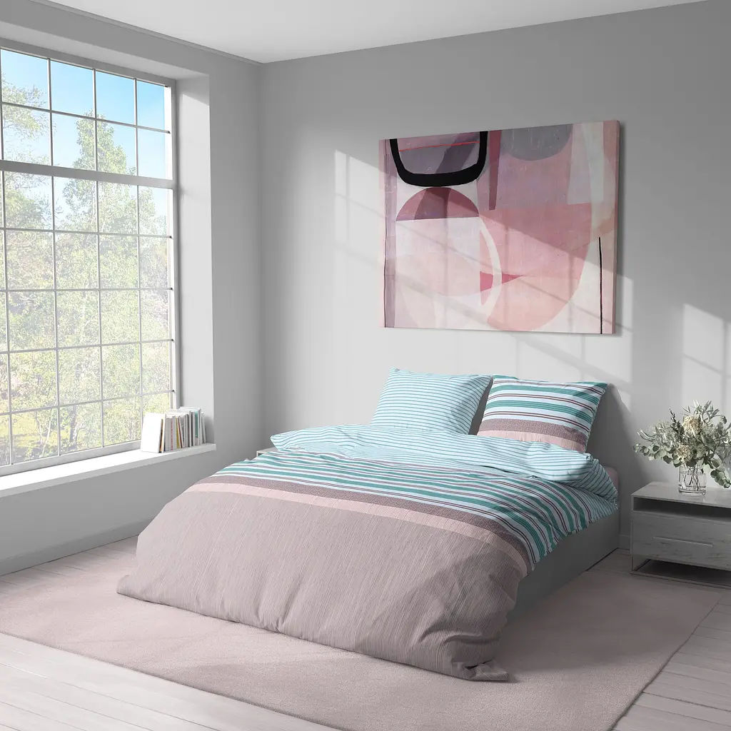 Комплект постельного белья Lelit Двуспальний в полоску 180 х 215 см L-2041/1 (le2000000266008) - фото 5