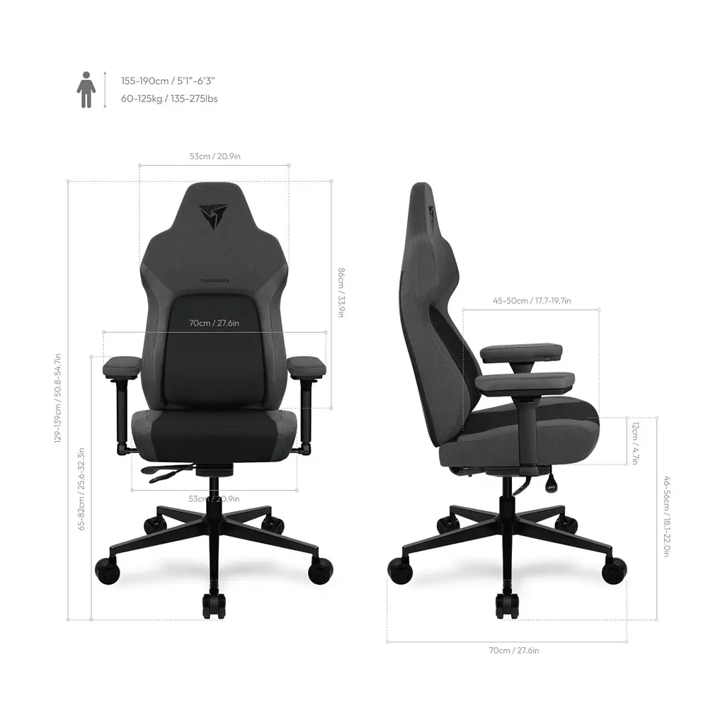 Крісло ігрове TX3 Core Smart Mesh Black (TEGC-2072101.11) - фото 9