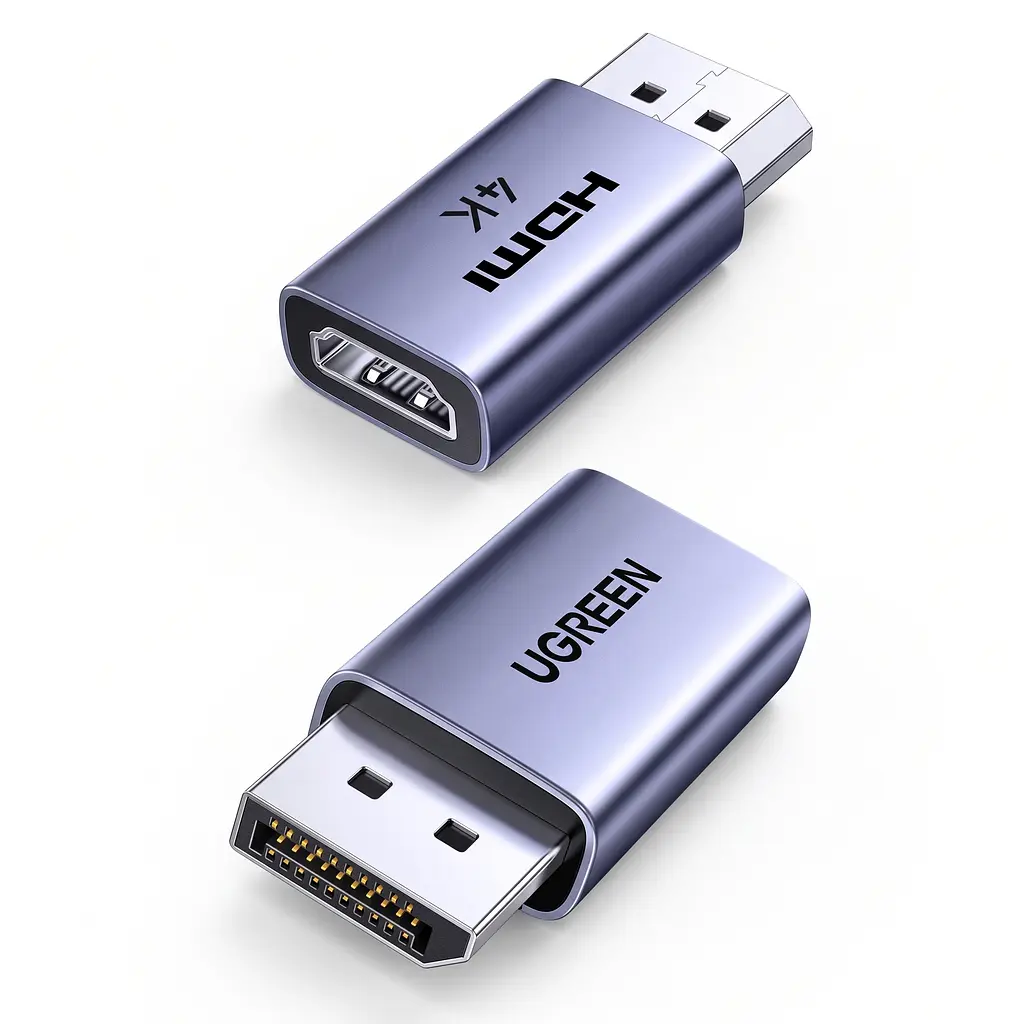 Відеоадаптери UGREEN DP130 DisplayPort - HDMI 4K 30 Гц 2 шт. синьо-сірі (55935)