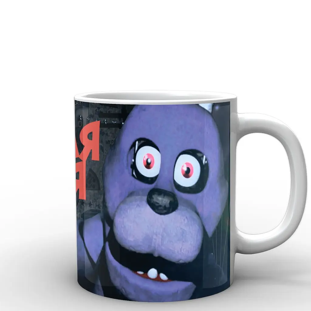 Кухоль GeekLand Five Nights At Freddys П'ять ночей з Фредді постер FN.02.036 330 мл білий - фото 2