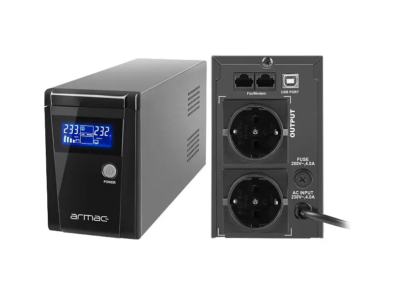 Лінійно-інтерактивний ДБЖ ARMAC Office 650F (O/650F/LCD) - фото 3