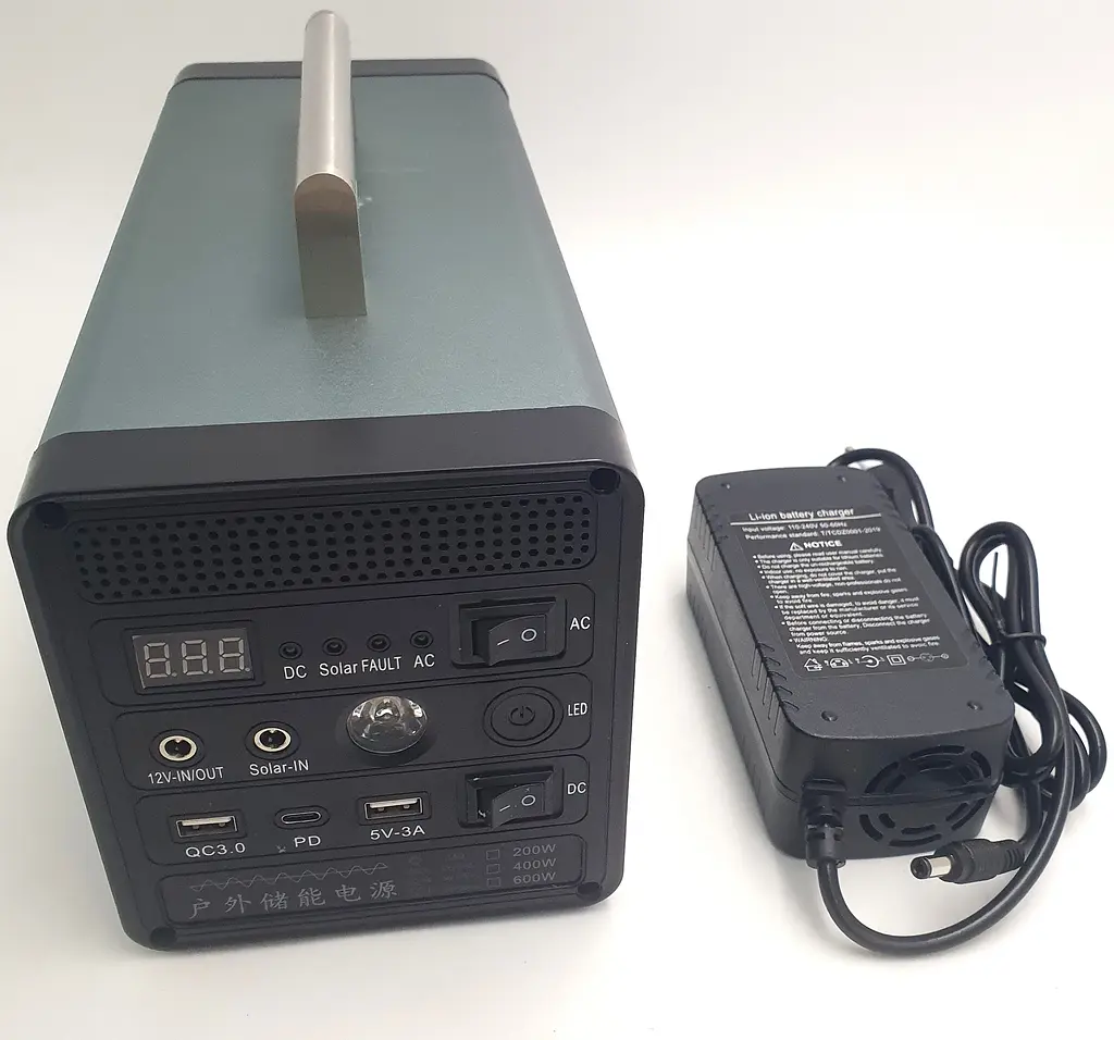 Акумуляторний інвертор-перетворювач напруги 400 Вт 96000 mAh Power Bank з розеткою 220 V та 12 V, зарядна станція Yachu 350.4 Wh 12,8 V/24 Ah/400 W - фото 7