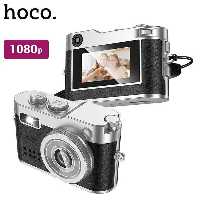 Мініатюрна цифрова камера HOCO DV210 Mini digital camera чорна 6942007662925 - фото 5