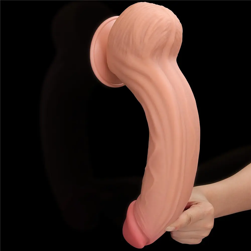 Фаллоимитатор LoveToy Sliding-Skin Dual Layer Dong King Sized 31 см телесный - фото 9