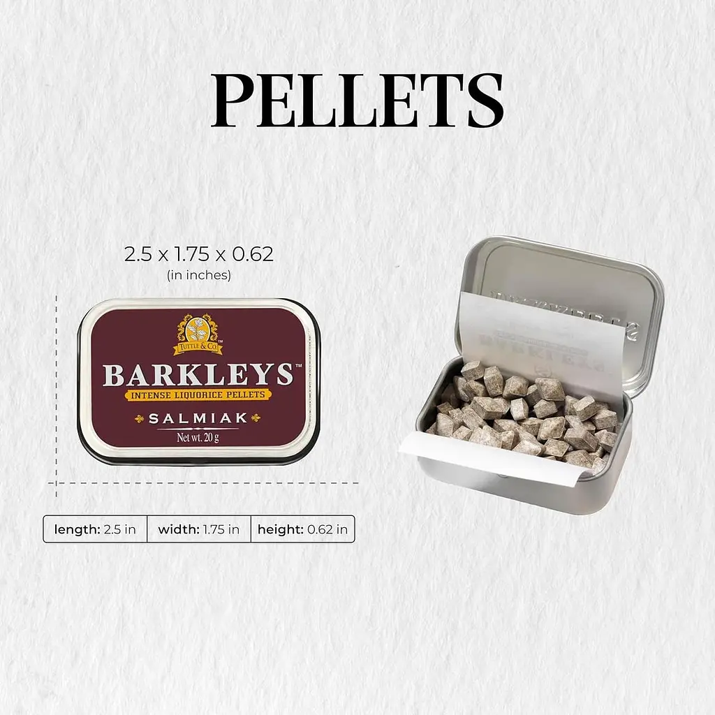 Драже Barkleys Intense Liquorice Pellets Salmiak 20г - фото 4