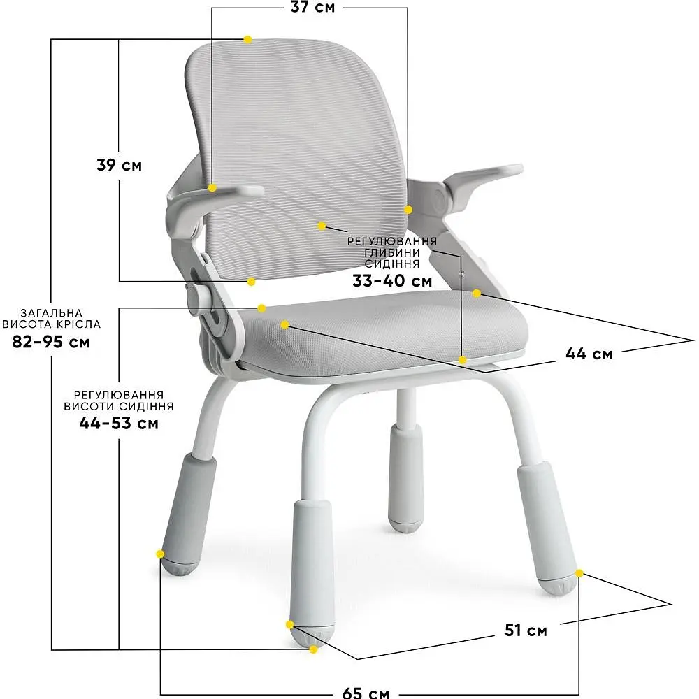 Детское кресло Mealux Neo Air Static Grey (Y-306G) - фото 3