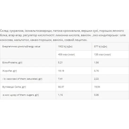 Углеводороды батончики Power Pro Milk Souffle 600 г (20 шт. x 30 г) - фото 2