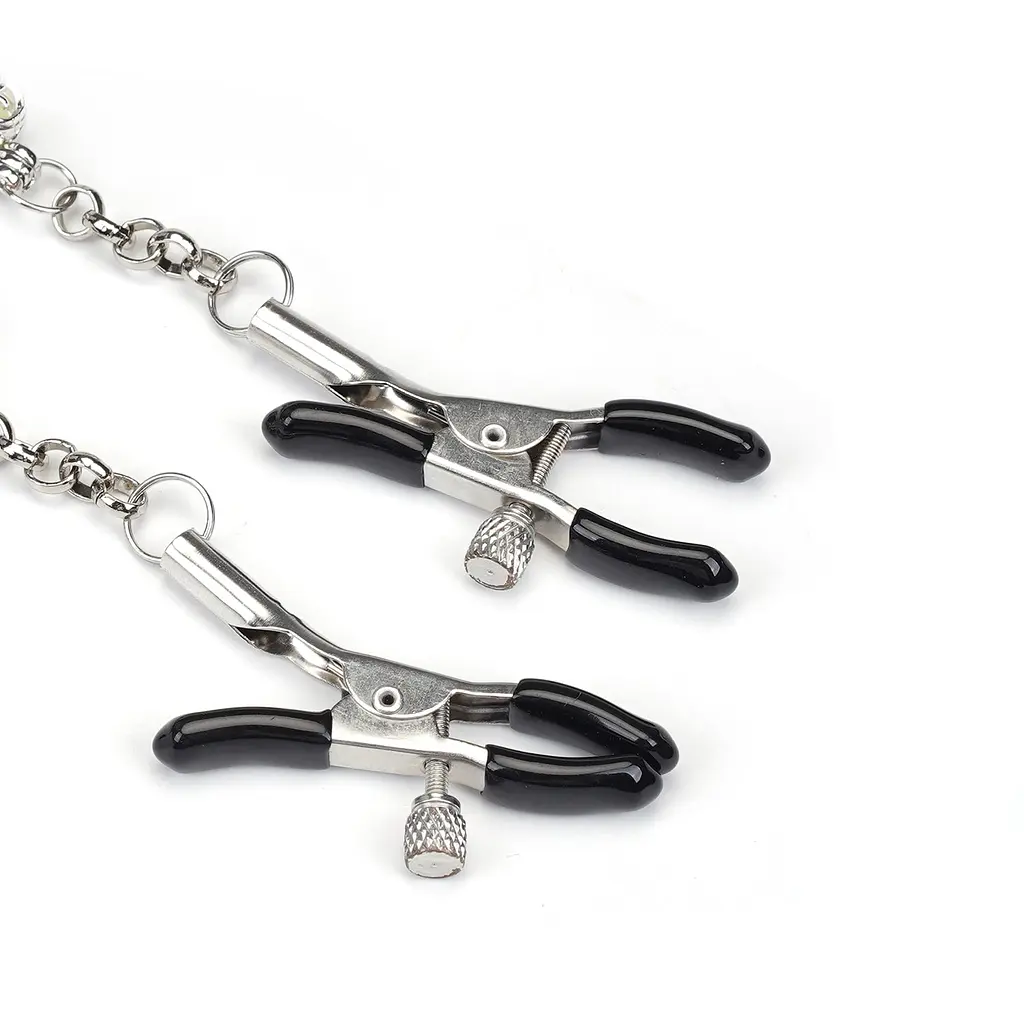 Затискачі для сосків Liebe Seele Glow-in-dark Nipple Clamps синій - фото 4