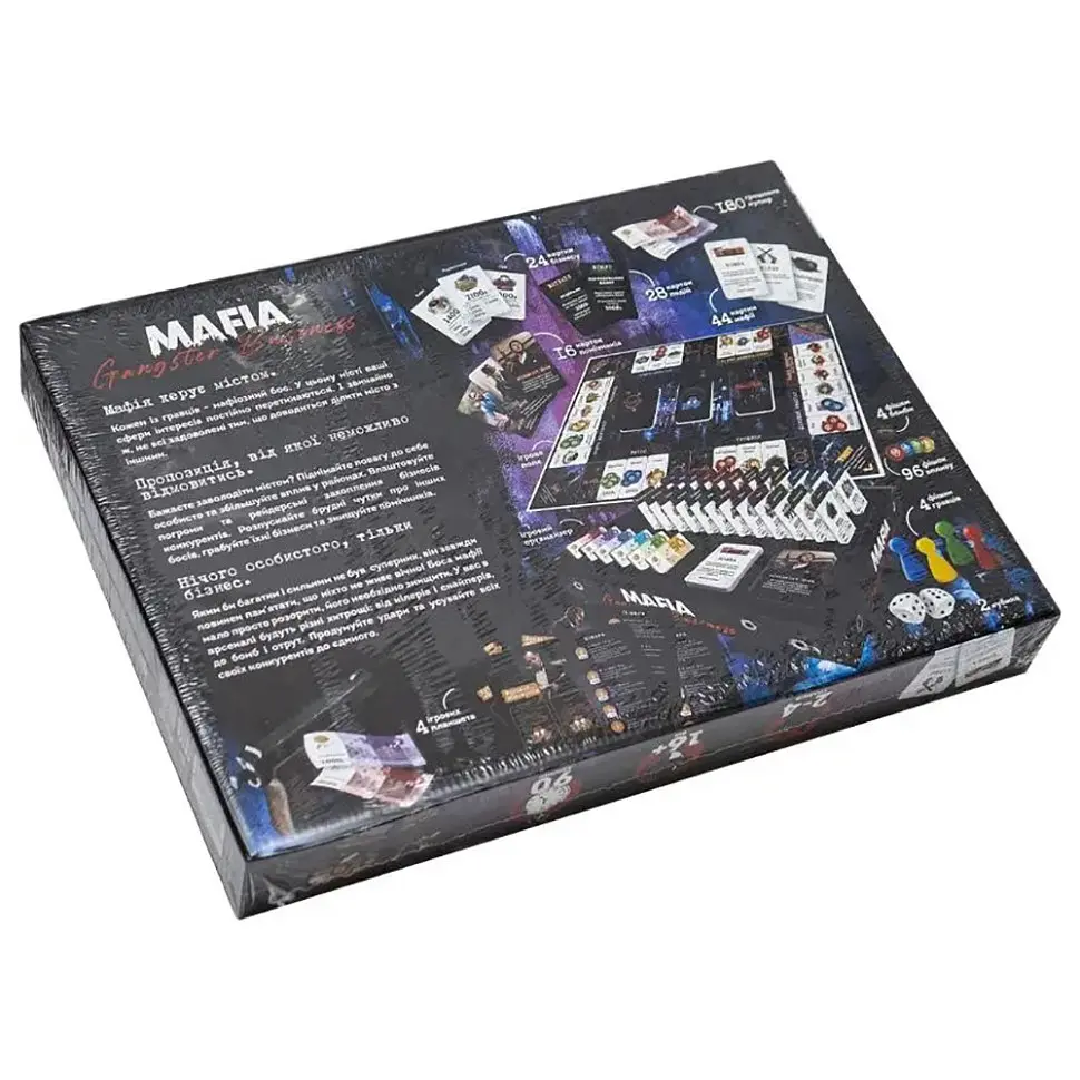 Настільна економічна гра "MAFIA. Gangster Business. Premium" українською мовою Danko Toys 29х39х5,3 см det0012612 - фото 3
