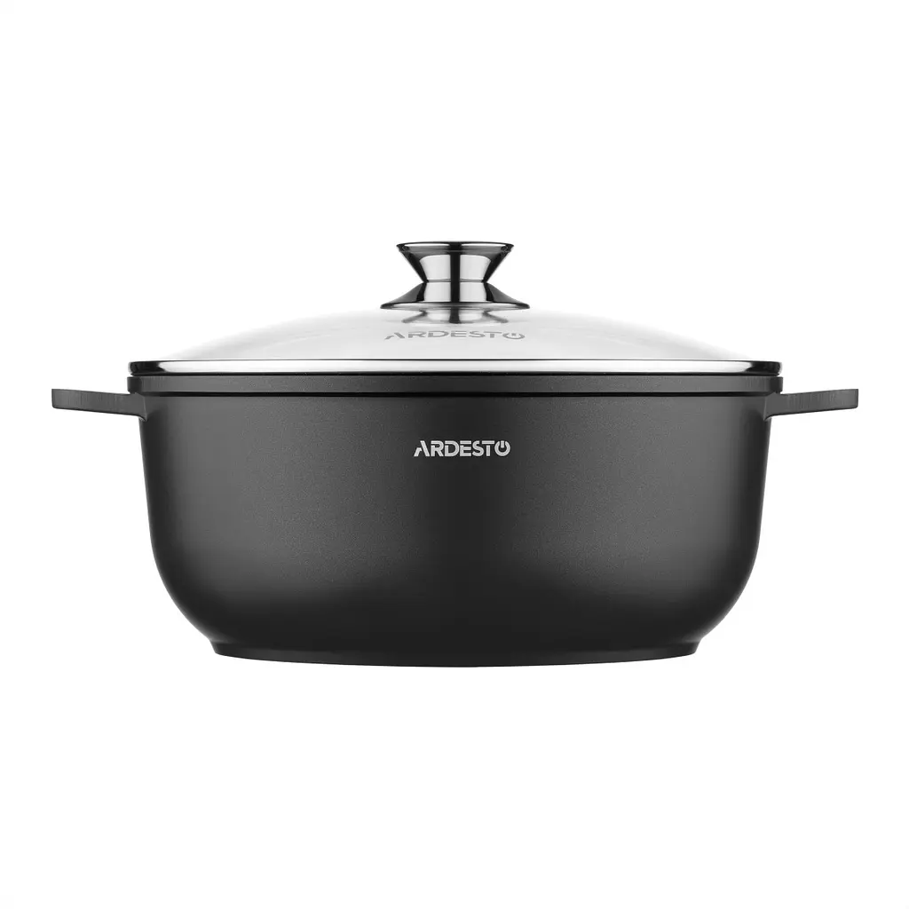 Кастрюля с крышкой Ardesto Gemini Lazio AR1965CA 6.5 л 28 см черная - фото 3